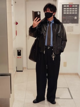 「メンズファッション」｜shusoさん（メンズ・170cm）の冬コーディネート