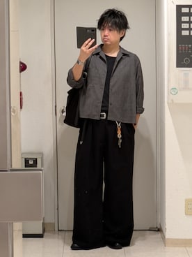 「remer（リメール）のアイテム」を使った、shusoさん（メンズ・170cm）の秋コーディネート