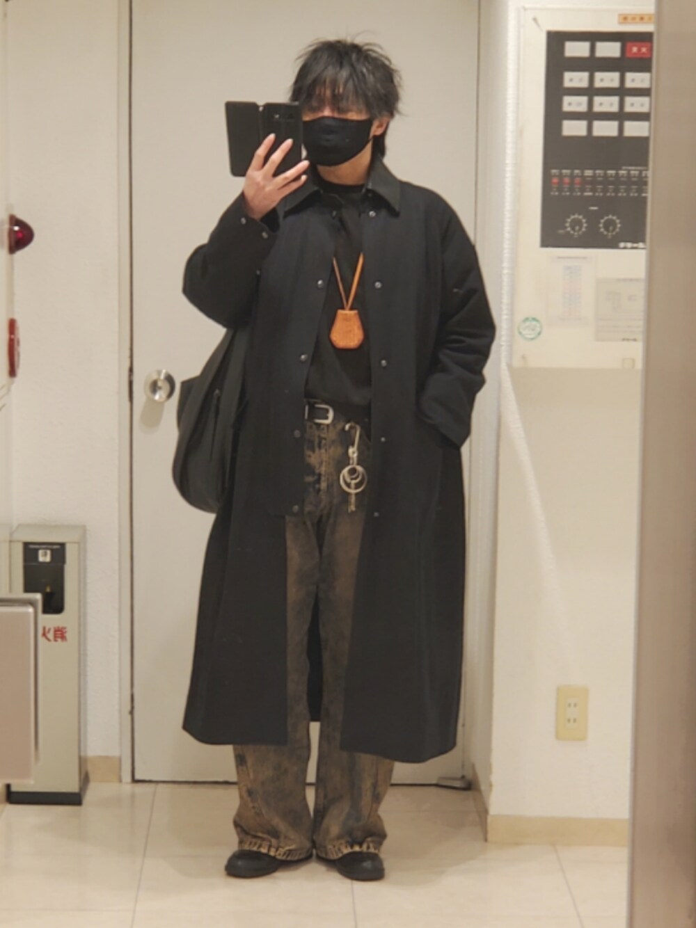 LIDNM（リドム）の「Cow Hide Collar Riding Coat（ステンカラーコート
