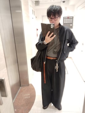 「アイテム（キーケース/キーアクセサリー）」を使った、shuso1222さん（メンズ・170cm）の秋コーディネート