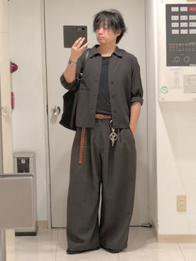 「remer（リメール）のアイテム」を使った、shusoさん（メンズ・170cm）の秋コーディネート