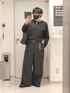 「アイテム（フレグランス、ホワイト系）」を使った、shusoさん（メンズ・170cm）の秋コーディネート