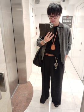 「アイテム（キーケース/キーアクセサリー）」を使った、shuso1222さん（メンズ・170cm）の秋コーディネート