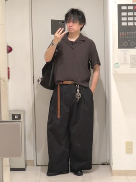 「Llife（ライフ）のアイテム」を使った、shusoさん（メンズ・170cm）の夏コーディネート