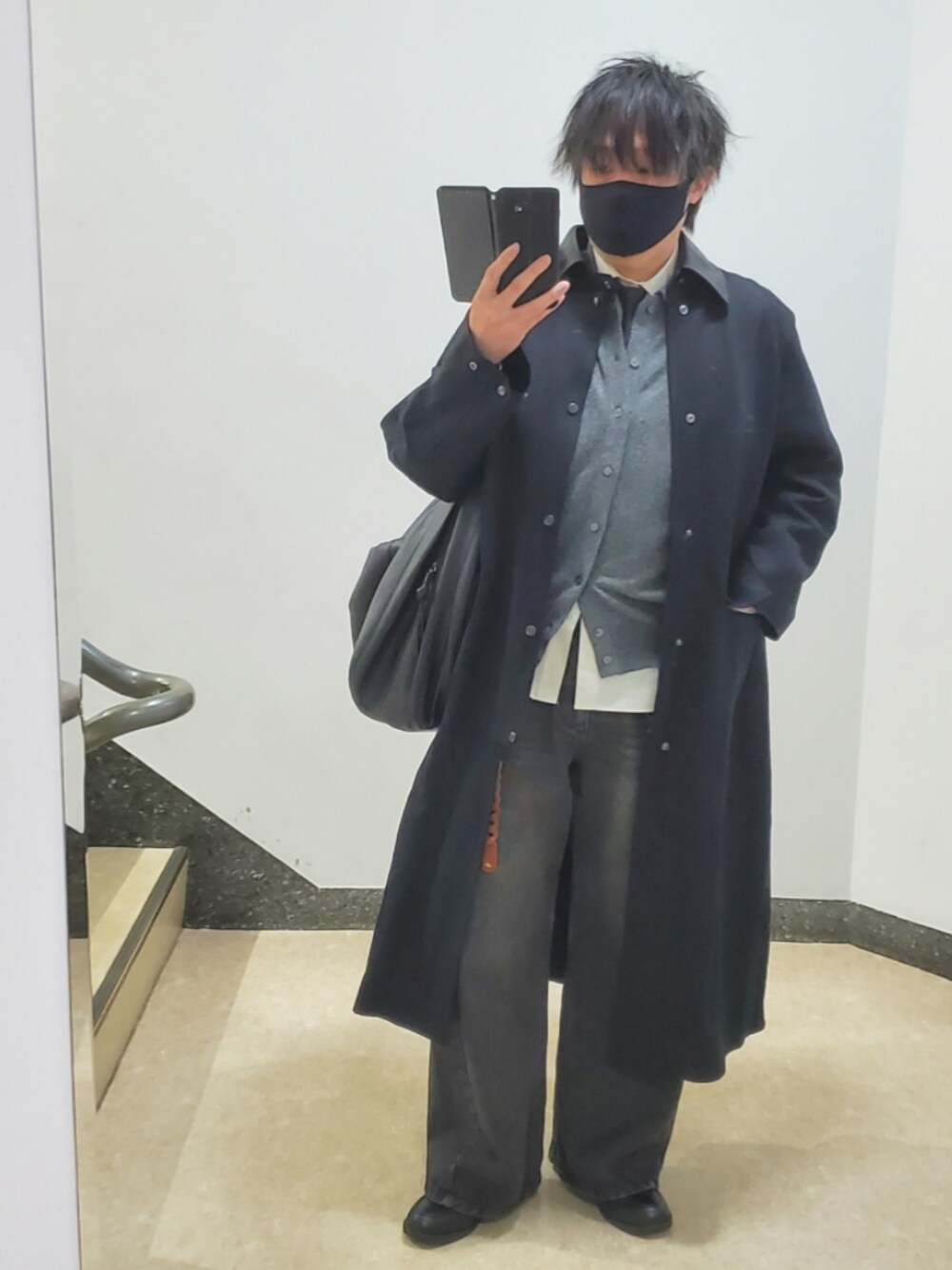 LIDNM（リドム）の「Cow Hide Collar Riding Coat（ステンカラーコート