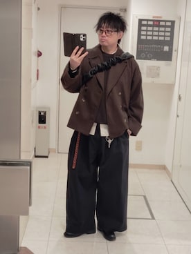 shusoさん（メンズ・170cm）の冬コーディネート