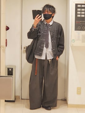 「remer（リメール）のアイテム」を使った、shusoさん（メンズ・170cm）の春コーディネート