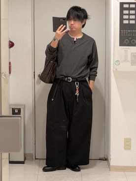 「アイテム（フレグランス、ホワイト系）」を使った、shusoさん（メンズ・170cm）の秋コーディネート