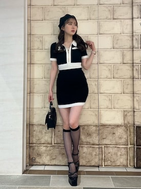 「LIPSERVICE（リップサービス）のアイテム（ワンピース/ドレス）」を使った、LIP SERVICEさん（レディース・158cm）の夏コーディネート