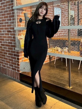 「LIPSERVICE（リップサービス）のアイテム」を使った、LIP SERVICEさん（レディース・160cm）の冬コーディネート