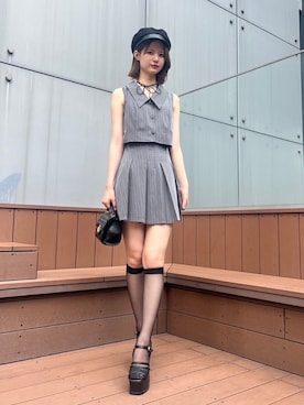 「アイテム（ワンピース）」を使った、LIP SERVICEさん（レディース・168cm）の夏コーディネート