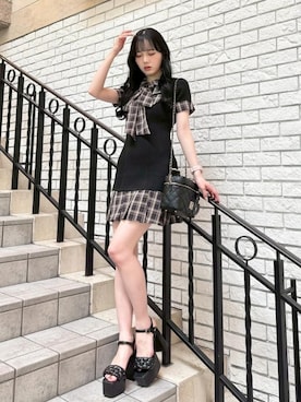 「LIPSERVICE（リップサービス）のアイテム」を使った、LIP SERVICEさん（レディース・158cm）の春コーディネート