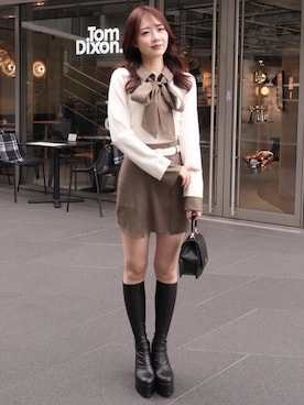 「LIPSERVICE（リップサービス）のアイテム」を使った、LIP SERVICEさん（レディース・164cm）の冬コーディネート