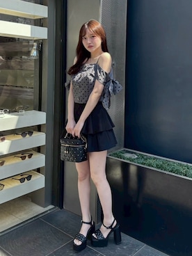 「LIPSERVICE（リップサービス）のアイテム」を使った、LIP SERVICEさん（レディース・158cm）の春コーディネート