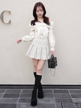 「LIPSERVICE（リップサービス）のアイテム」を使った、LIP SERVICEさん（レディース・164cm）の冬コーディネート