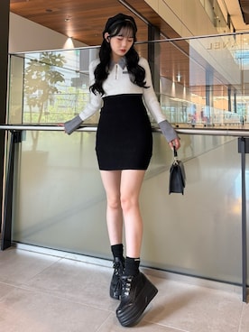 「アイテム（ワンピース/ドレス）」を使った、LIP SERVICEさん（レディース・158cm）の秋コーディネート