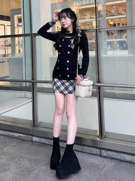 「LIPSERVICE（リップサービス）のアイテム」を使った、LIP SERVICEさん（レディース・158cm）の秋コーディネート