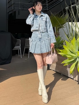 「LIPSERVICE（リップサービス）のアイテム」を使った、LIP SERVICEさん（レディース・158cm）の冬コーディネート