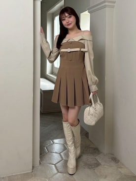 LIP SERVICEさん（レディース・158cm）の春コーディネート