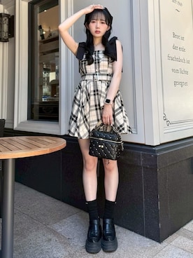 「LIPSERVICE（リップサービス）のアイテム」を使った、LIP SERVICEさん（レディース・158cm）の夏コーディネート