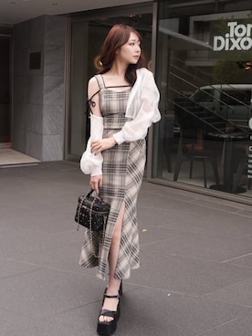 「LIPSERVICE（リップサービス）のアイテム」を使った、LIP SERVICEさん（レディース・164cm）の春コーディネート