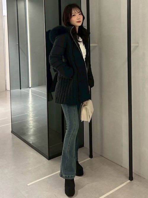 シェーディングライン中綿コート（ダウンジャケット/コート