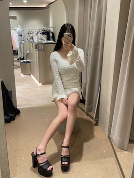 「LIPSERVICE（リップサービス）のアイテム（ワンピース/ドレス）」を使った、LIP SERVICEさん（レディース・163cm）の春コーディネート