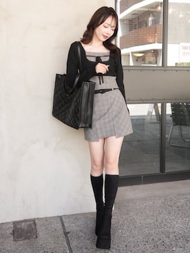 「LIPSERVICE（リップサービス）のアイテム（トップス）」を使った、LIP SERVICEさん（レディース・164cm）の秋コーディネート