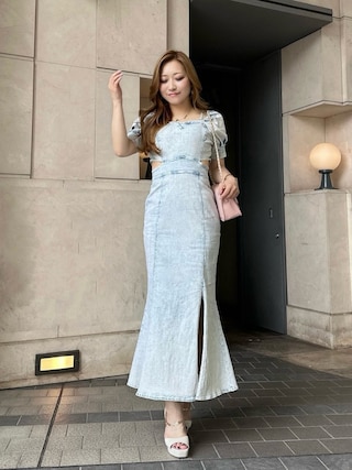 LIP SERVICE 2wayショルダーデニムマーメイドワンピース lipservice