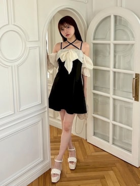 「LIPSERVICE（リップサービス）のアイテム」を使った、LIP SERVICEさん（レディース・158cm）の春コーディネート