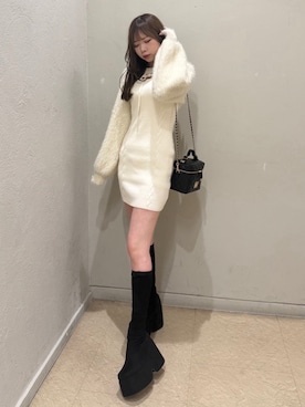 「LIPSERVICE（リップサービス）のアイテム」を使った、LIP SERVICEさん（レディース・160cm）の冬コーディネート