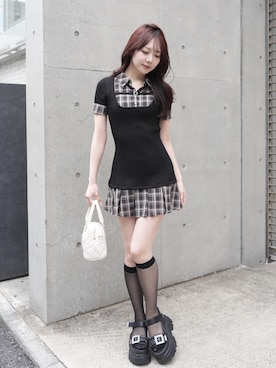 「LIPSERVICE（リップサービス）のアイテム」を使った、LIP SERVICEさん（レディース・164cm）の春コーディネート