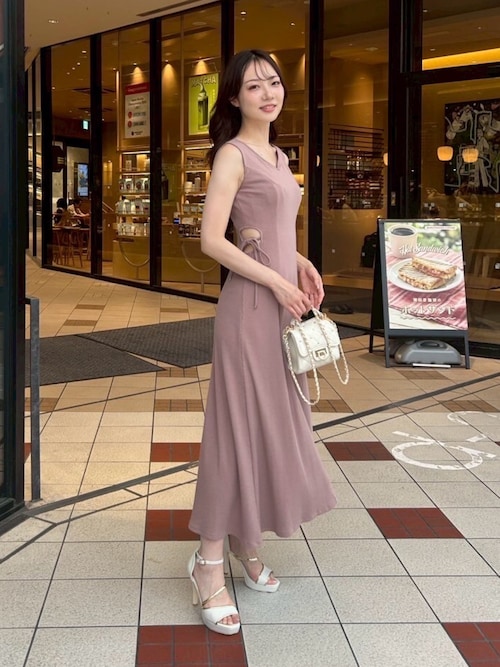 cream120＆140セットアップワンピース セール】 【洗える】ストレッチバックサテンジョーゼット A