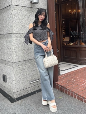 「LIPSERVICE（リップサービス）のアイテム」を使った、LIP SERVICEさん（レディース・163cm）の春コーディネート