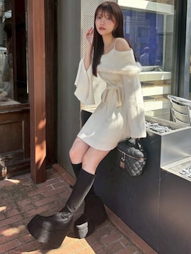 「LIPSERVICE（リップサービス）のアイテム」を使った、LIP SERVICEさん（レディース・158cm）の秋コーディネート