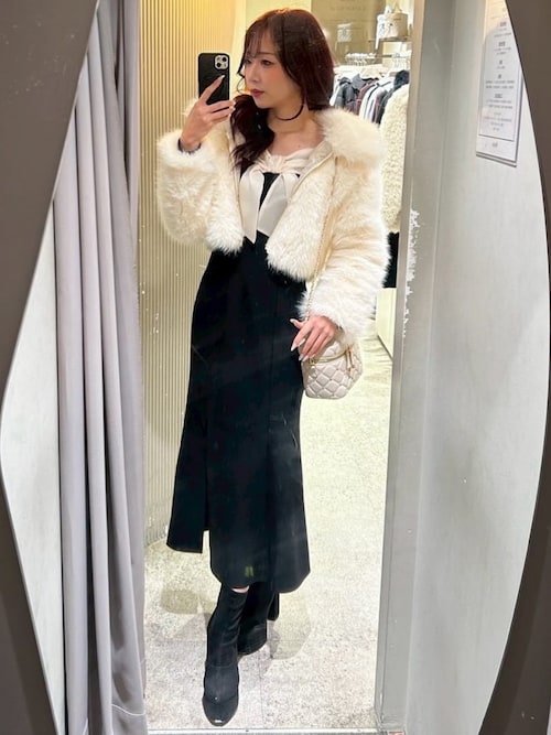 セール】リボンオフショルバイカラーワンピース（ワンピース