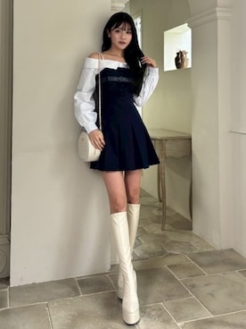 「LIPSERVICE（リップサービス）のアイテム」を使った、LIP SERVICEさん（レディース・160cm）の冬コーディネート