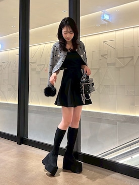 「スウェットワンピース」｜LIP SERVICEさん（レディース・164cm）の秋コーディネート