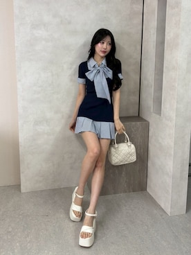 「LIPSERVICE（リップサービス）のアイテム」を使った、LIP SERVICEさん（レディース・163cm）の春コーディネート