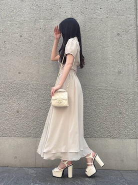 「LIPSERVICE（リップサービス）のアイテム（ワンピース/ドレス）」を使った、LIP SERVICEさん（レディース・160cm）の春コーディネート