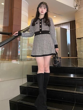 「LIPSERVICE（リップサービス）のアイテム」を使った、LIP SERVICEさん（レディース・158cm）の冬コーディネート