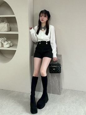 「LIPSERVICE（リップサービス）のアイテム」を使った、LIP SERVICEさん（レディース・158cm）の春コーディネート