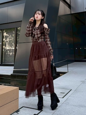 LIP SERVICEさん（レディース・158cm）の秋コーディネート