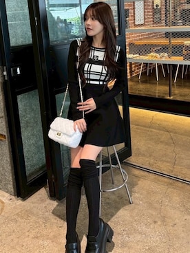 「LIPSERVICE（リップサービス）のアイテム」を使った、LIP SERVICEさん（レディース・160cm）の冬コーディネート