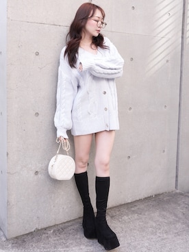 「LIPSERVICE（リップサービス）のアイテム」を使った、LIP SERVICEさん（レディース・164cm）の冬コーディネート