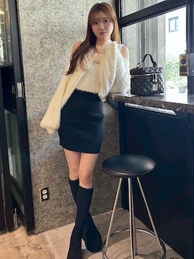 「LIPSERVICE（リップサービス）のアイテム」を使った、LIP SERVICEさん（レディース・158cm）の冬コーディネート