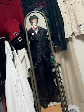 「GRANCY（グランシー）のアイテム（スラックス）」を使った、naokenさん（メンズ・174cm）の冬コーディネート