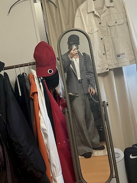 「GRANCY（グランシー）のアイテム（テーラードジャケット）」を使った、naokenさん（メンズ・174cm）の秋コーディネート