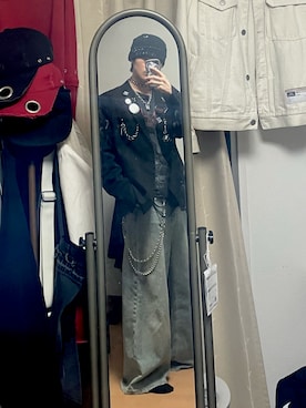 「ZARA（ザラ）のアイテム（テーラードジャケット）」を使った、naokenさん（メンズ・174cm）の冬コーディネート