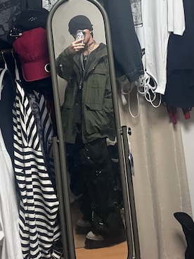 「アイテム（モッズコート）」を使った、naokenさん（メンズ・174cm）の秋コーディネート